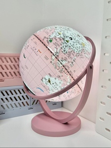 MOMO 双子座地球仪台灯学生用3d立体高颜值世界地图创意礼物
