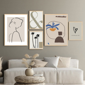 电视墙装饰画简约现代