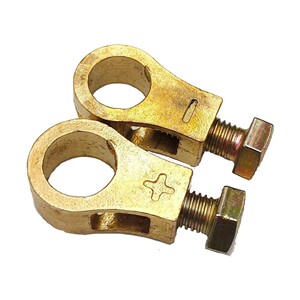 新款纯铜电瓶桩头改装蓄电池接线夹汽车货车电瓶专用卡子