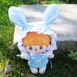 充能屋10cm棉花娃娃海星体公仔肚兜帽子套装现货10厘米娃衣