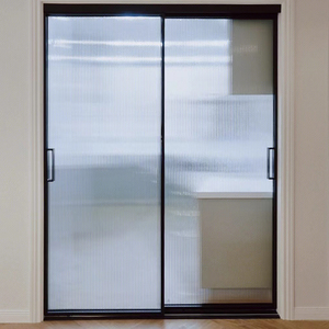 上海定制极窄黑色超白长虹玻璃阳台厨房吊轨推拉门隔断卫生间移门