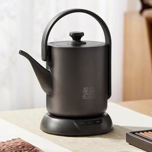 吉谷TA016烧水壶自动断电家用小型电热水壶黑色电水壶保温煮茶具