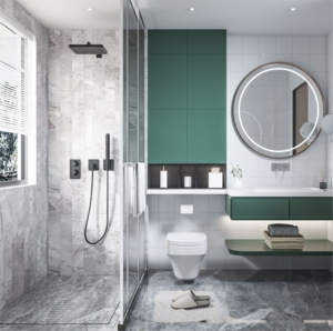 881人付款淘宝墙面防水防潮墙板自粘马赛克卫生间3d立体九宫格白色