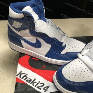 air jordan 1 aj1 风暴蓝白蓝男女高帮球鞋og 555088-127