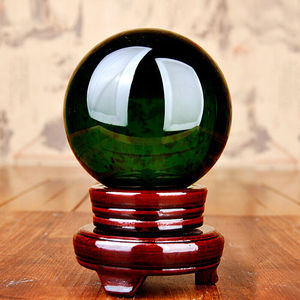 泰山祥云阁水晶球摆件风水球家居客厅玄关装饰摆件工艺礼品水晶球