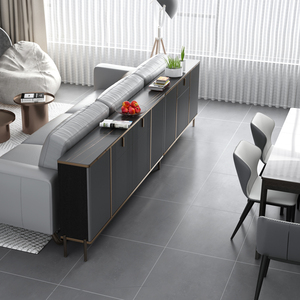 沙发靠背柜客厅横厅隔断柜岩板现代轻奢收纳置物25cm超薄餐边柜