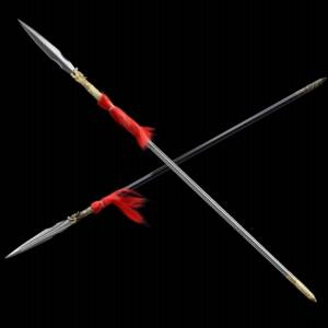 龙泉市刀剑花纹钢做旧腾龙枪十八般兵器长矛金属手工长枪未开刃