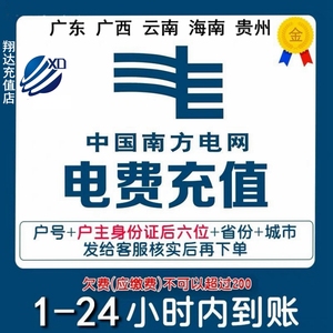 南方电网充值南方电费代缴电费充值广东广西贵州云南海南电费预存