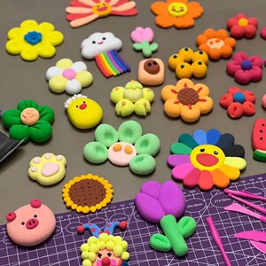 黏土手作黏土手工diy相框超轻粘土相框画橡皮泥太空水晶彩泥儿童