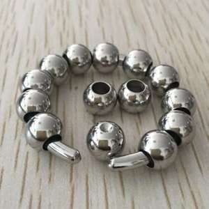 免穿孔穿刺饰品男性大阴环入珠活动滚珠套环钛钢朋克摇滚锁精pa环