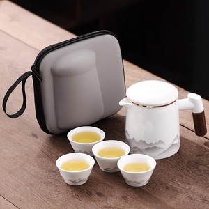 TOUCMISS户外旅行茶具套装便携式快客杯一壶四杯旅游泡茶随性装备