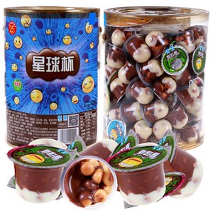 美景食品甜甜乐星球杯星球杯巧克力杯整桶装大包装儿童巧克