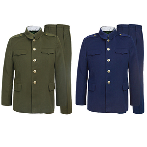 正品87式冬常服草绿色老式马裤呢冬常服中山套装老兵怀旧服装套装