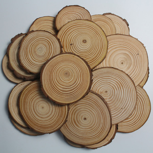 圆木片幼儿园手绘木头片diy手工原木片年轮装饰背景墙圆形小木片