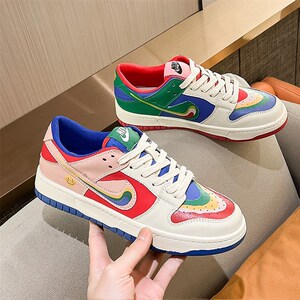 正品耐克02aj1女鞋鸳鸯拼色板鞋2022年夏季新款鞋子百搭勾勾运动