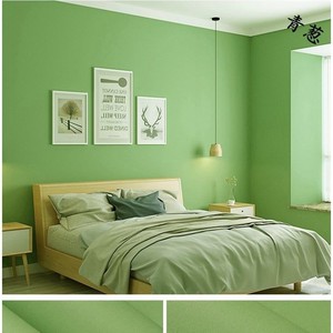 防水防污简约无纺布纯色壁纸卧室客厅背景墙墨绿色非自粘净面墙纸