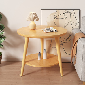 宜家新品简易小圆桌欧式小茶几沙发边几小尺寸户型家用床头迷你桌