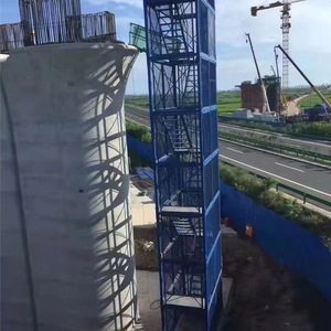安全爬梯梯笼桥梁施工基坑爬梯高墩建筑施工笼梯安全生产安全爬梯