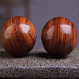 白酸枝5cm实心保健球一对按摩 盘玩打磨工艺品送礼 送长辈礼物