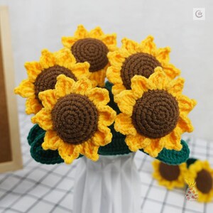 三八妇女节手工制作太阳花向日葵花束diy不织布材料包布艺送老师