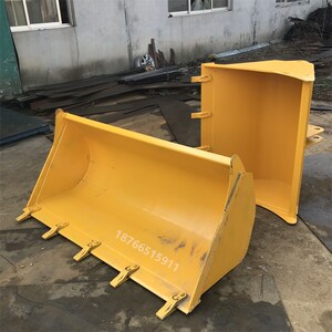 山东莱州小型装载机配件鲁工莱工山宇明宇鲁宇铲车定做 铲斗 料斗