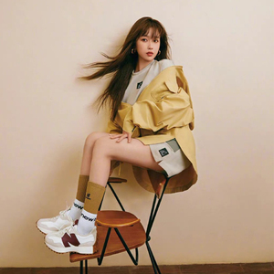 newbalance新百伦nb女白酒红男鞋张子枫同款老爹鞋运动鞋ws327ka