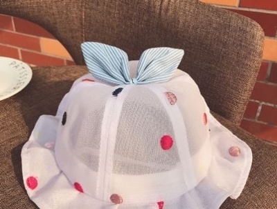 儿童渔夫帽夏天遮阳n宝宝软檐帽子婴儿欧式夏季薄款公主女婴遮阳