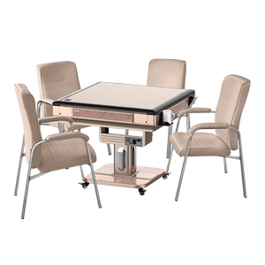 万雀堂麻将机带椅子餐桌两用电动折叠取暖低音迷你小型过山车家用