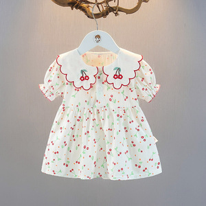 婴儿衣服夏季纯棉连衣裙公主裙3四5六7八9十个月女宝宝小裙子夏装
