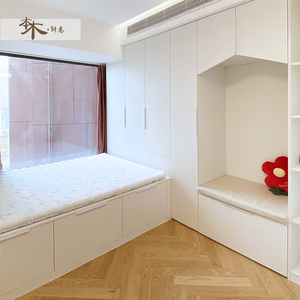 003人付款淘宝定制悬浮大地台床组合主卧日式榻榻米矮床儿童卧室悬空