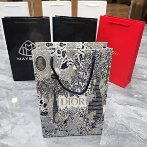 潮流迪奥手挽袋纸袋潮牌礼品袋花色图案礼品包装d家卡家礼品装袋