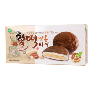 韩国韩美禾打糕派花生香蕉红豆味糯米糍粑零食糕点心夹心糯米饼