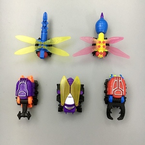 国产怀旧蜻蜓甲虫蜜蜂动物昆虫五合体变形金刚机器人模型玩具