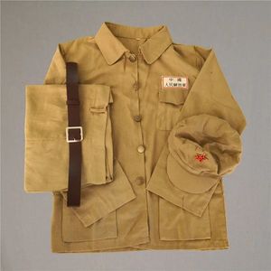 志愿军军装演出服棉麻老中国人民50年代解放战争时期抗美援朝服装