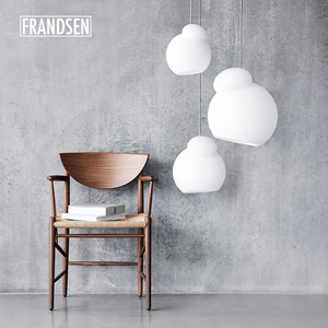 55折现货正版丹麦品牌frandsen北欧表情AIR玻璃吊灯白色客厅餐厅Z
