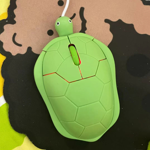 臻选小筑吃面乌龟鼠标男女生电脑卡通创意个性儿童可爱迷你鼠标