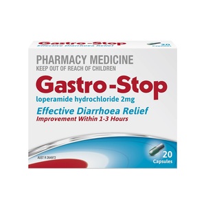 新西兰药房进口易蒙停GASTROSTOP盐酸洛哌丁胺2毫克胶囊20粒止泻