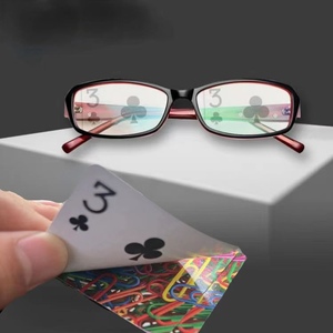 魔术扑克牌眼镜魔术师专用道具姚记宾王正点三a近景表演包邮