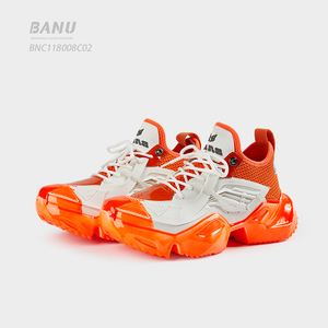 banu巴奴欧洲小众设计师男款四季时尚休闲鞋系带圆头运动断码清仓