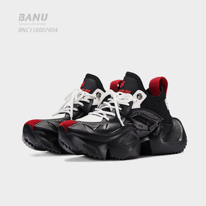 banu巴奴欧洲站小众设计师款四季通用休闲鞋系带圆头运动断码清仓