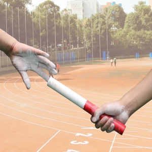 接力棒田径队用品接力赛传递接力棒耐用运动会防滑木制游戏传递棒