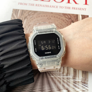 casio卡西欧透明冰韧方块手表男女dw-5600ske/ga-2100/700ske-7a