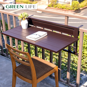铝合金简易家用阳台可悬挂折叠防锈吧台栏杆窗台书桌茶桌折叠桌子