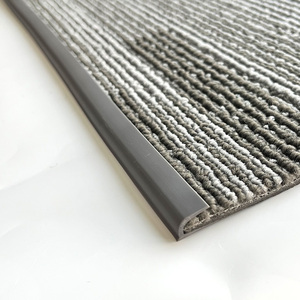 地毯辅料压边条塑料地板平压工程革收边pvc橡胶门口自粘自带背胶