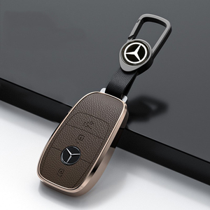 奔驰钥匙套e级e300l车c260l包glc壳glb200新gle350扣gls450高档男
