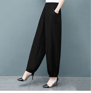 新款棉麻灯笼裤女民族风宽松刺绣灯笼裤绣花裤肥腿裤长裤13人付款65