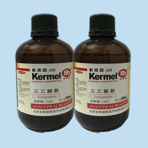 天津科密欧 三乙醇胺分析纯ar优级纯gr500ml乳化剂溶剂腐蚀抑制剂