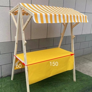 市集展示架木质活动棚架移动小摊位售货车集市摆摊货架夜市地摊车