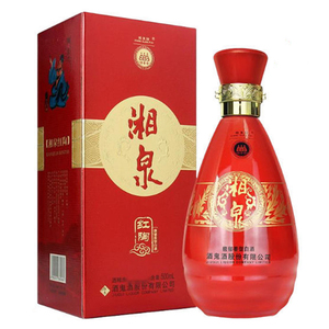 酒鬼湘泉红陶42度500mlx4瓶礼盒装馥郁香型白酒15年产收藏老酒