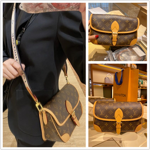 法国专柜代购lv女包经典老花diane法棍包腋下包单肩斜挎包m45985